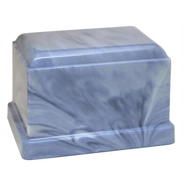 Taylor Urns 320BL Cultured Marble Cremation Celtic Adult Urn; Sky Blue, Medm, Mfr#: 320BL